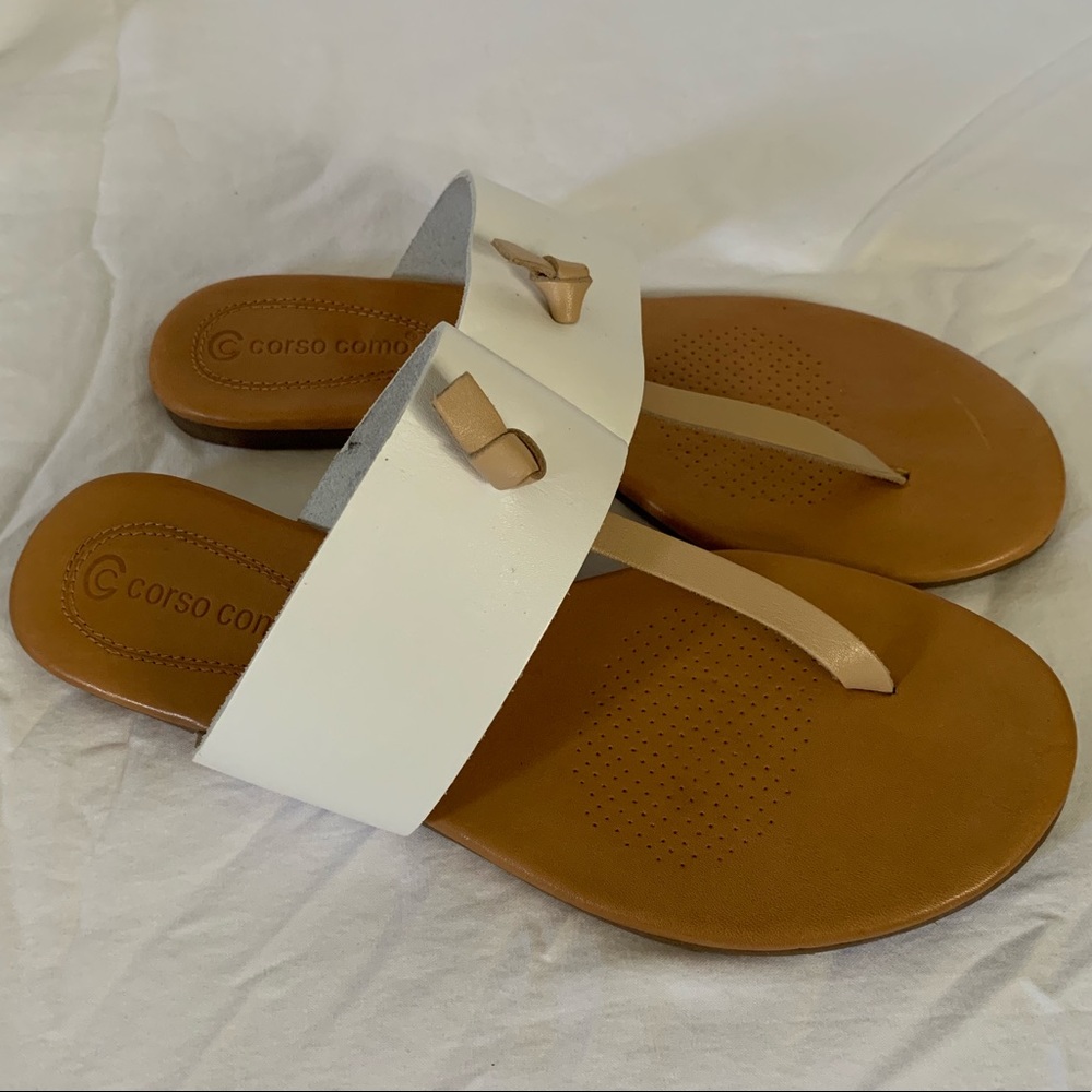 CORSO COMO sandals/thongs/flats white size 6